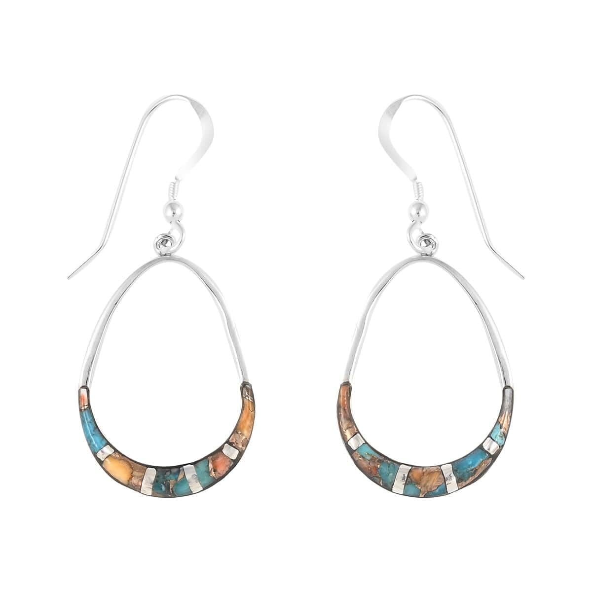 Santa Fe Style 925 Sterling Silver Turquoise Dangle Earrings for Women - Boho Western Jewelry, Birthday Gifts for Her - Perfect for Casual Wear, Festivals & Southwest Fashion