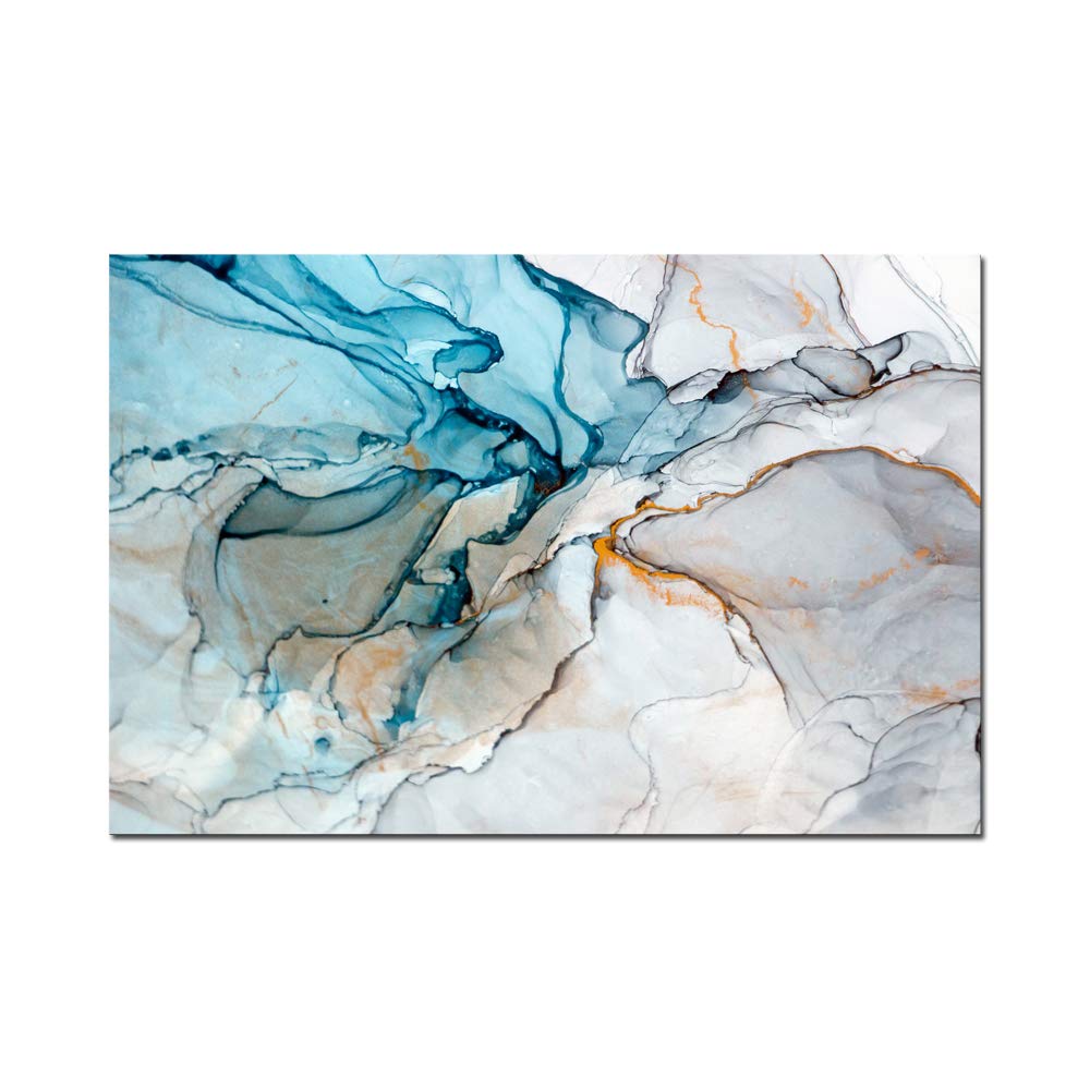 Colorful Abstract Framed Wall Art Canvas Print - Modern Home Decor for Living Room, Bedroom & Office - Handmade Painting for Wall Decoration