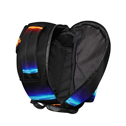 ALAZA Blue and Red Fiery Dragon Backpack - Durable College School Travel Shoulder Bag for Students & Commuters | Perfect for Hiking, Campus Life & Daily Use