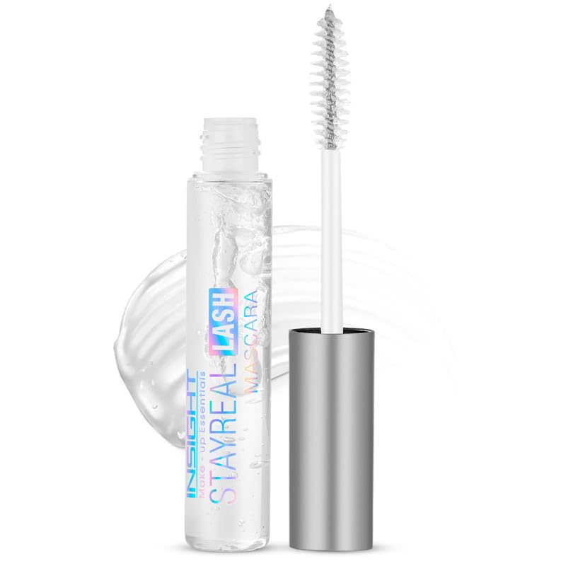 Insight Cosmetics Stay Real Lash Mascara - Transparent Mascara for Natural Look, Clear Gel Formula (10g) | Perfect for Everyday Wear, No Makeup Look & Sensitive Eyes
