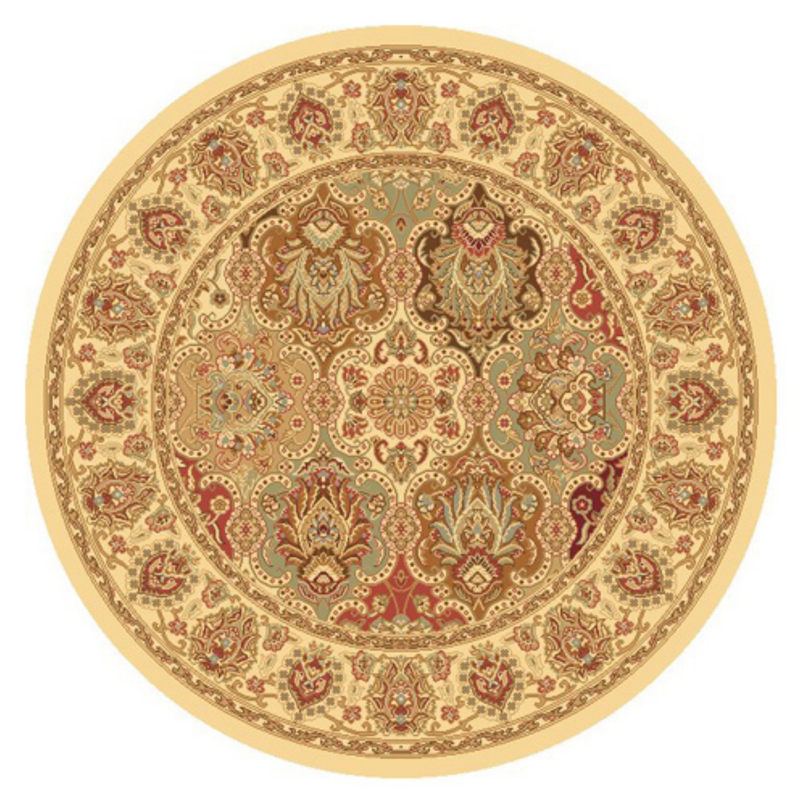 Rugs America New Vision Collection P108 Oriental Traditional Area Rug - Panel Cherry, 2'3