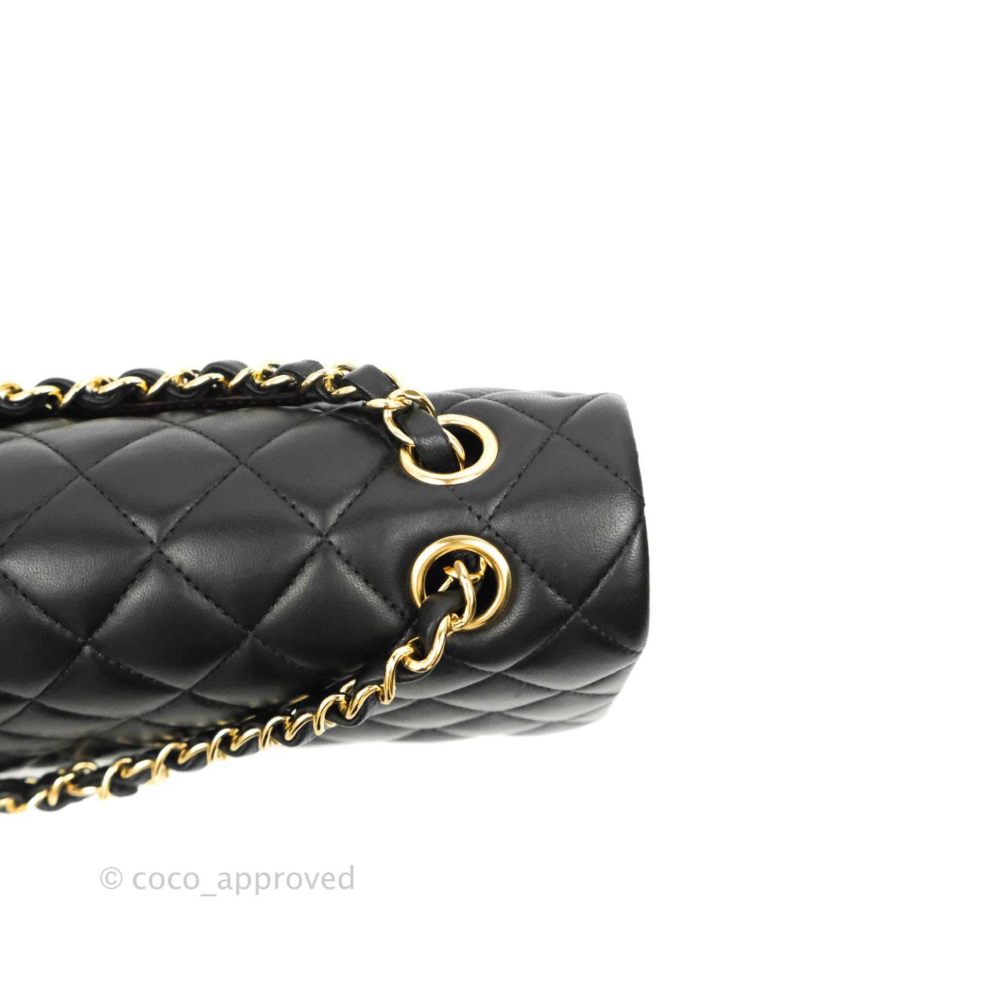 Chanel Classic Medium Double Flap Bag in Black Lambskin Leather with Gold Hardware - Luxury Handbag for Women, Perfect for Work, Evening Events & Special Occasions