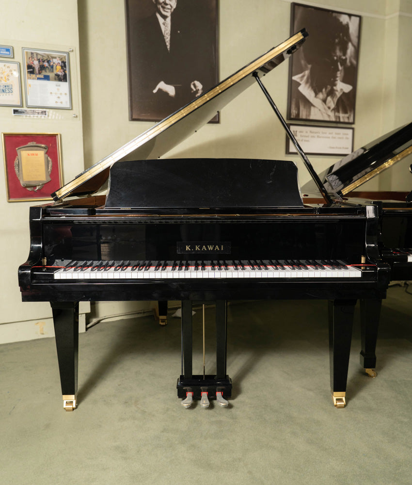 2024 GL 50 6'2 Conservatory Grand Piano - Polished Ebony Finish | Premium Used Grand Piano for Home, Studio & Concert Hall | Perfect for Classical Performances & Professional Music Production