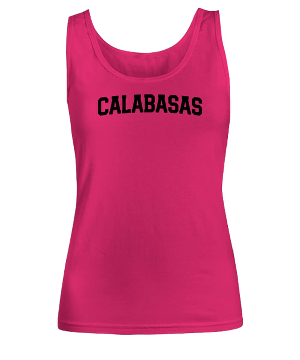 Calabasas California Moving Away Women's Tank Top - Unique Graphic Tee for Women | Casual Summer Outfit, Beachwear & Street Style Fashion