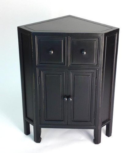 Wayborn Suchow Corner Cabinet 136764 - Space-Saving Storage Solution for Living Room, Bedroom & Kitchen | Modern Home Decor Furniture