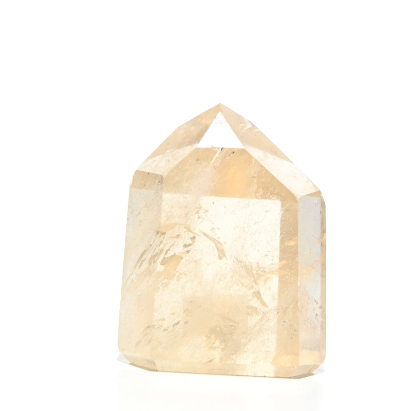 Natural Citrine Crystal Tower - Healing Stone for Home Decor, Meditation & Energy Cleansing | Perfect for Office Desk, Yoga Space & Spiritual Gifts