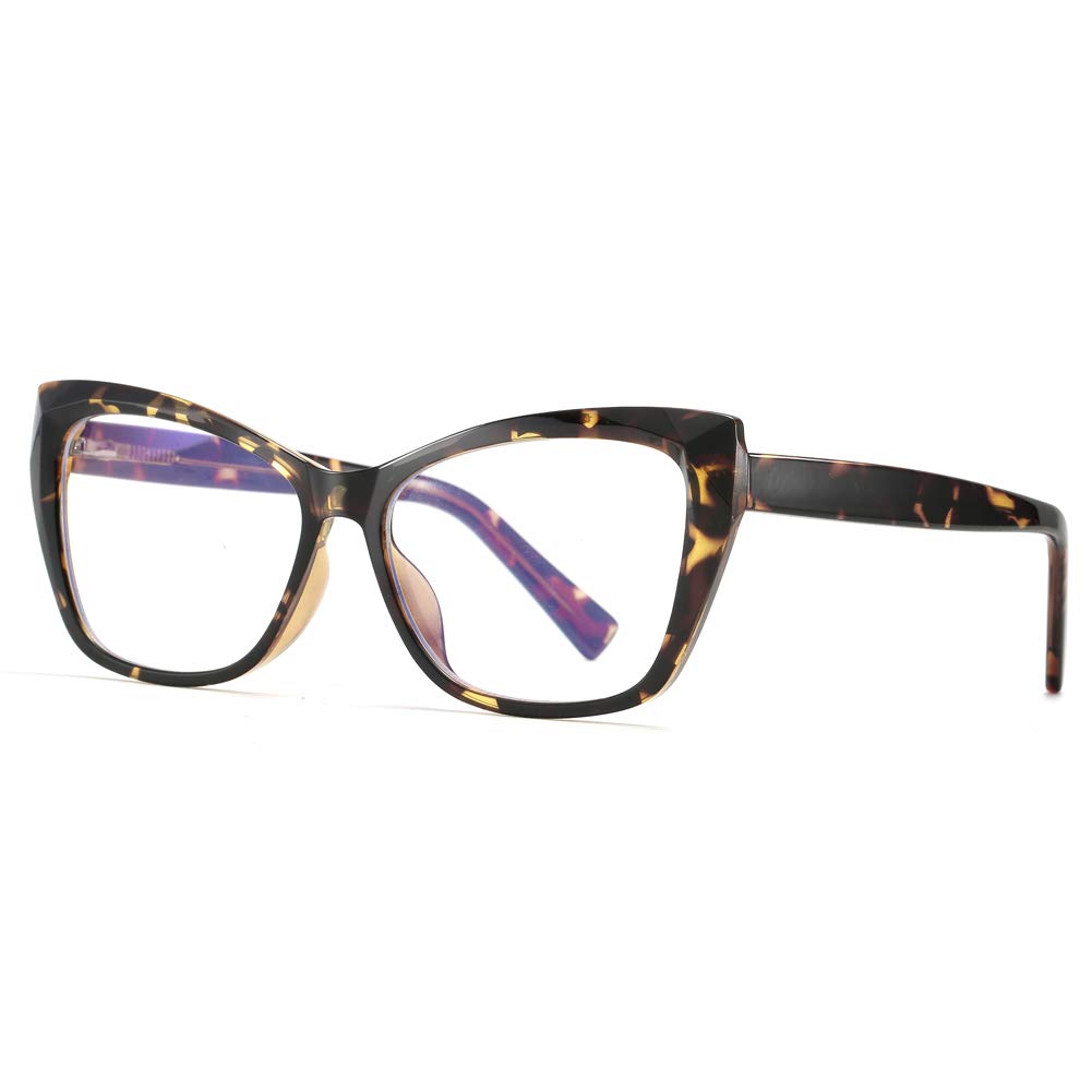 Blue Light Blocking Glasses for Women - Anti Eye Strain Computer Glasses with Stylish Frames for Office Work & Screen Time Protection