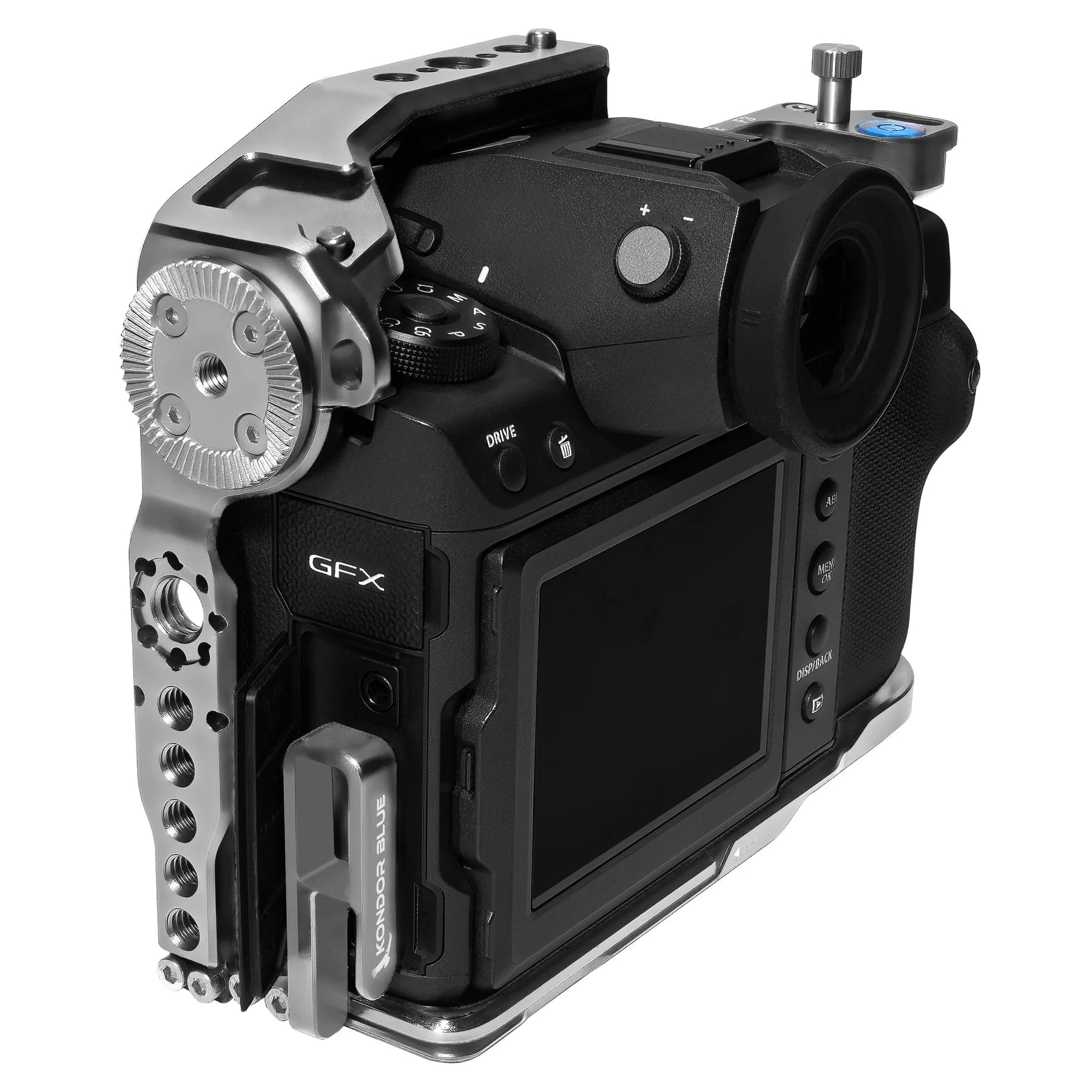Kondor Blue Fujifilm GFX100 II Camera Cage - Durable Aluminum Alloy Protection for Professional Photography & Videography | Perfect for Studio, Travel & Outdoor Shoots