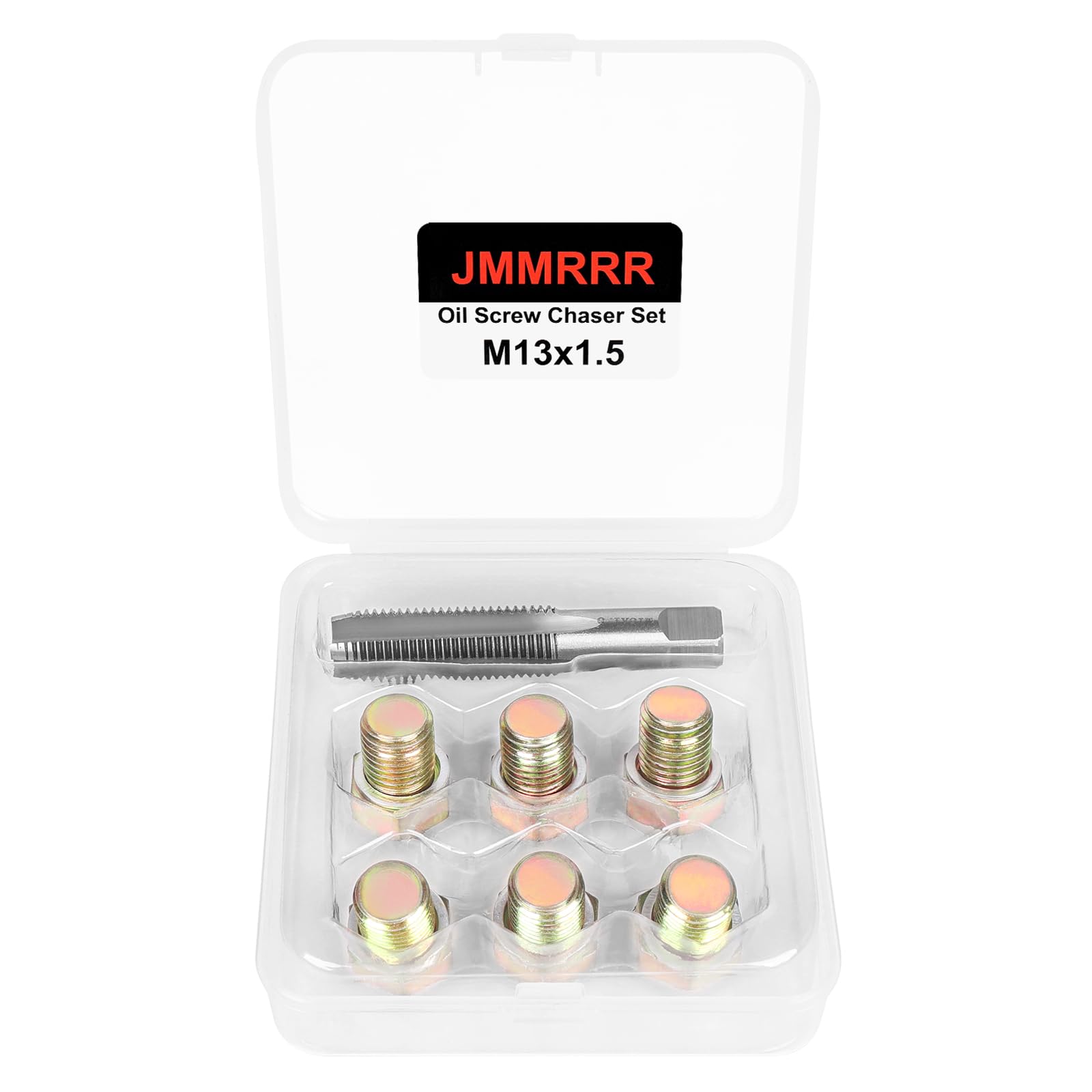M13 x 1.5MM Oil Drain Plug Thread Repair Kit - Oil Pan Screw Rethreading Tool Set for Automotive Maintenance & Engine Repair (Ideal for DIY Mechanics & Professional Garage Use)