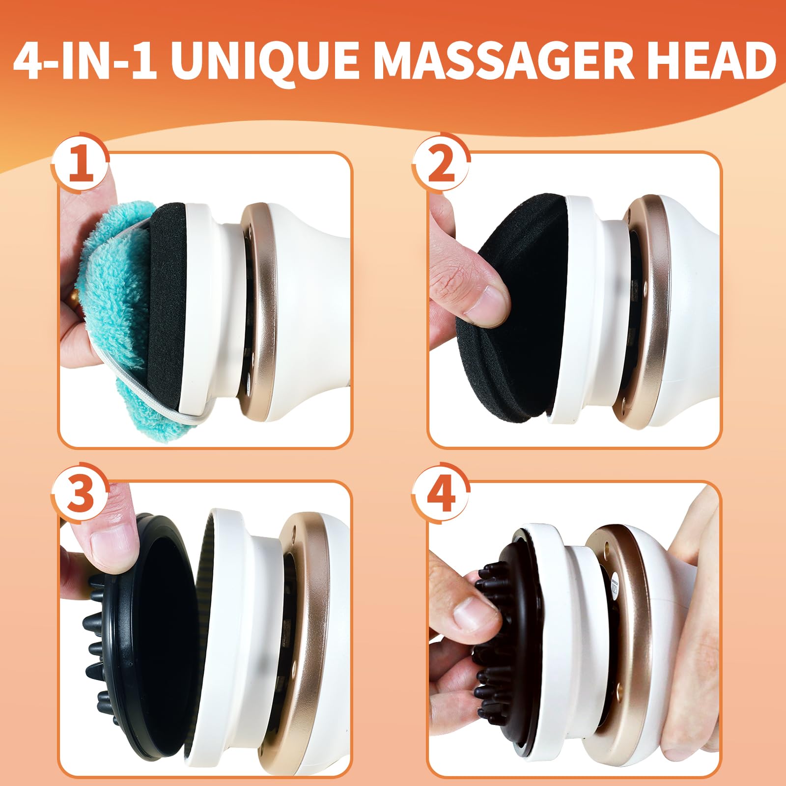 Body Sculpting Machine for Belly, Legs & Arms - Cellulite Massager with 6 Washable Pads - Perfect Birthday & Mother's Day Gift for Women - Home Spa & Post-Workout Recovery Device