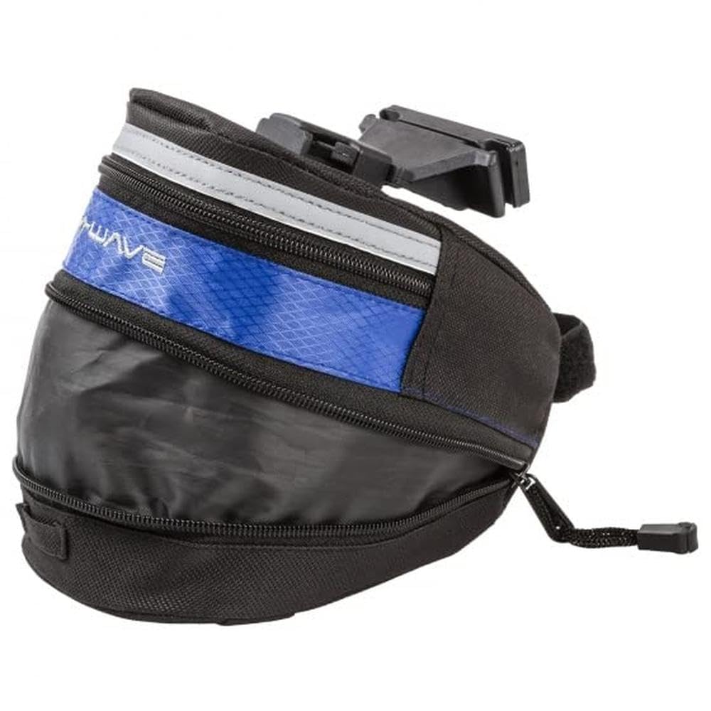 M-Wave Waterproof Bike Seat Bag for Cycling - Durable Bicycle Storage Pouch for Tools, Phone & Essentials - Perfect for Road Bikes, Mountain Biking & Commuting