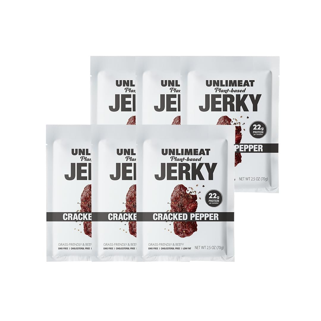 UNLIMEAT Plant-Based Jerky - High Protein, Korean, Non-GMO | Snack for Hiking & Travel