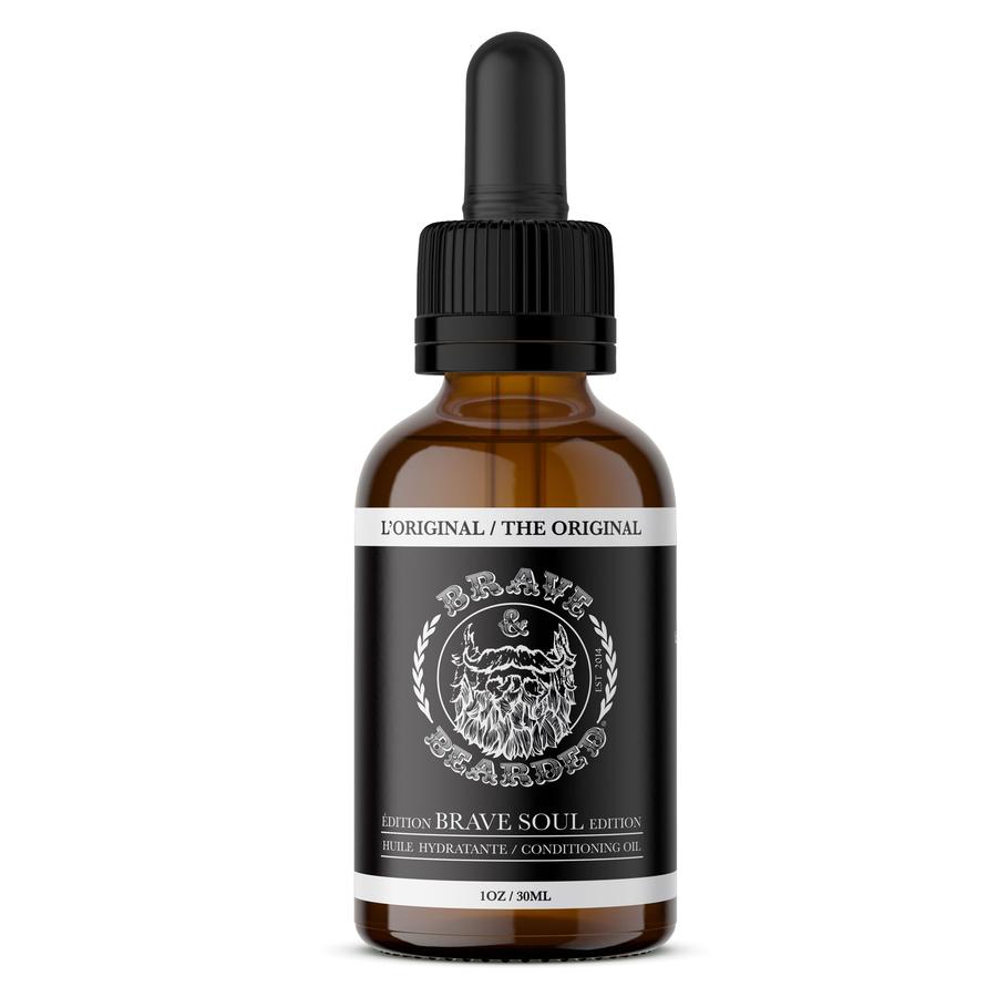 Brave Soul Beard Oil - Natural Growth & Conditioning for Men - Perfect for Daily Grooming & Styling