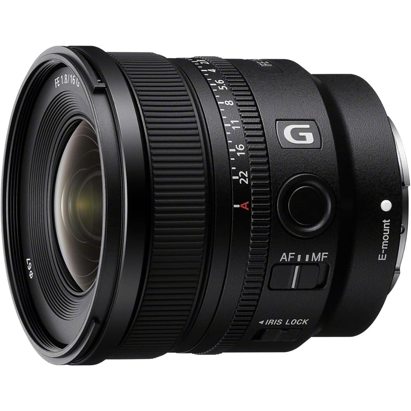 Sony FE 16mm F/1.8 G Lens - Full Frame Wide Angle Prime Lens for Sony E Mount Cameras | Perfect for Landscape, Architecture & Astrophotography | Fast Aperture & Compact Design