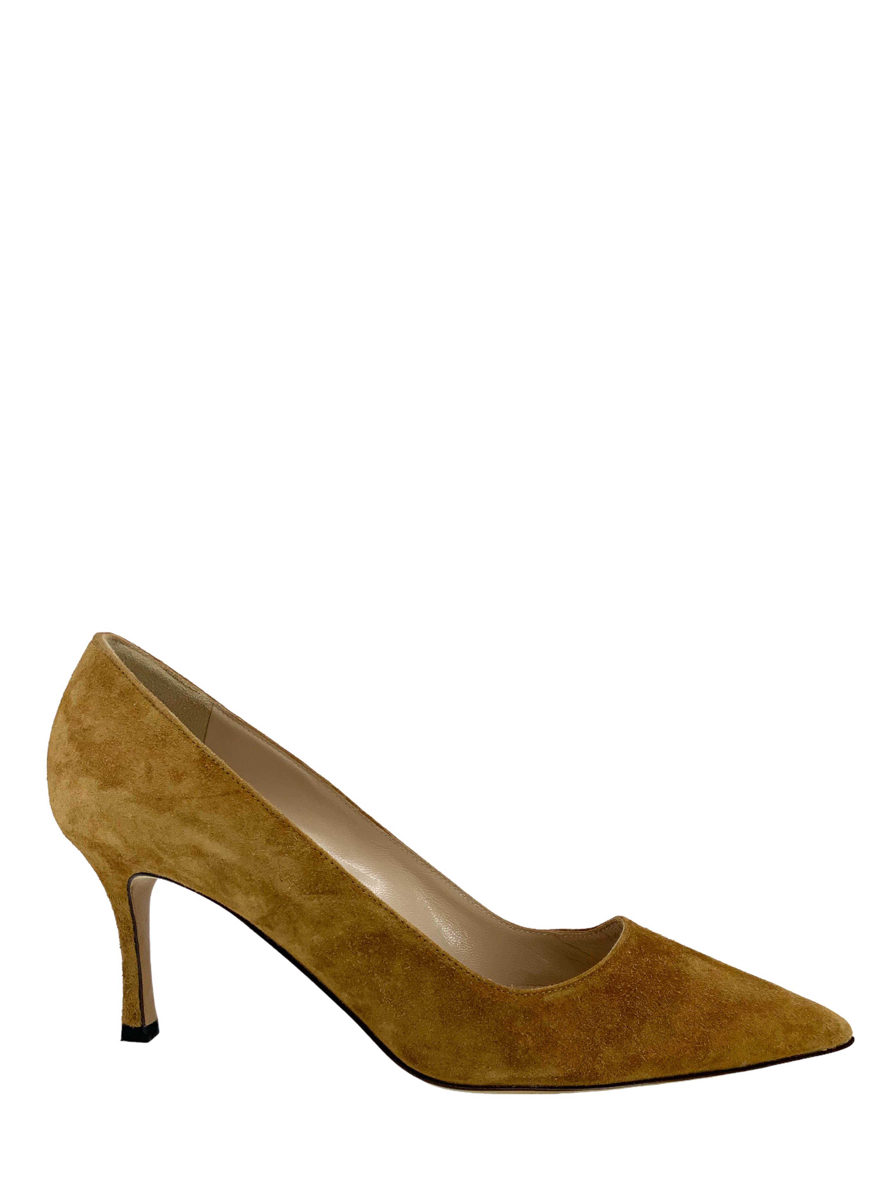 Manolo Blahnik BB Suede Pumps Women's Size 7.5 - Elegant High Heel Shoes for Women, Perfect for Weddings, Parties & Office Wear