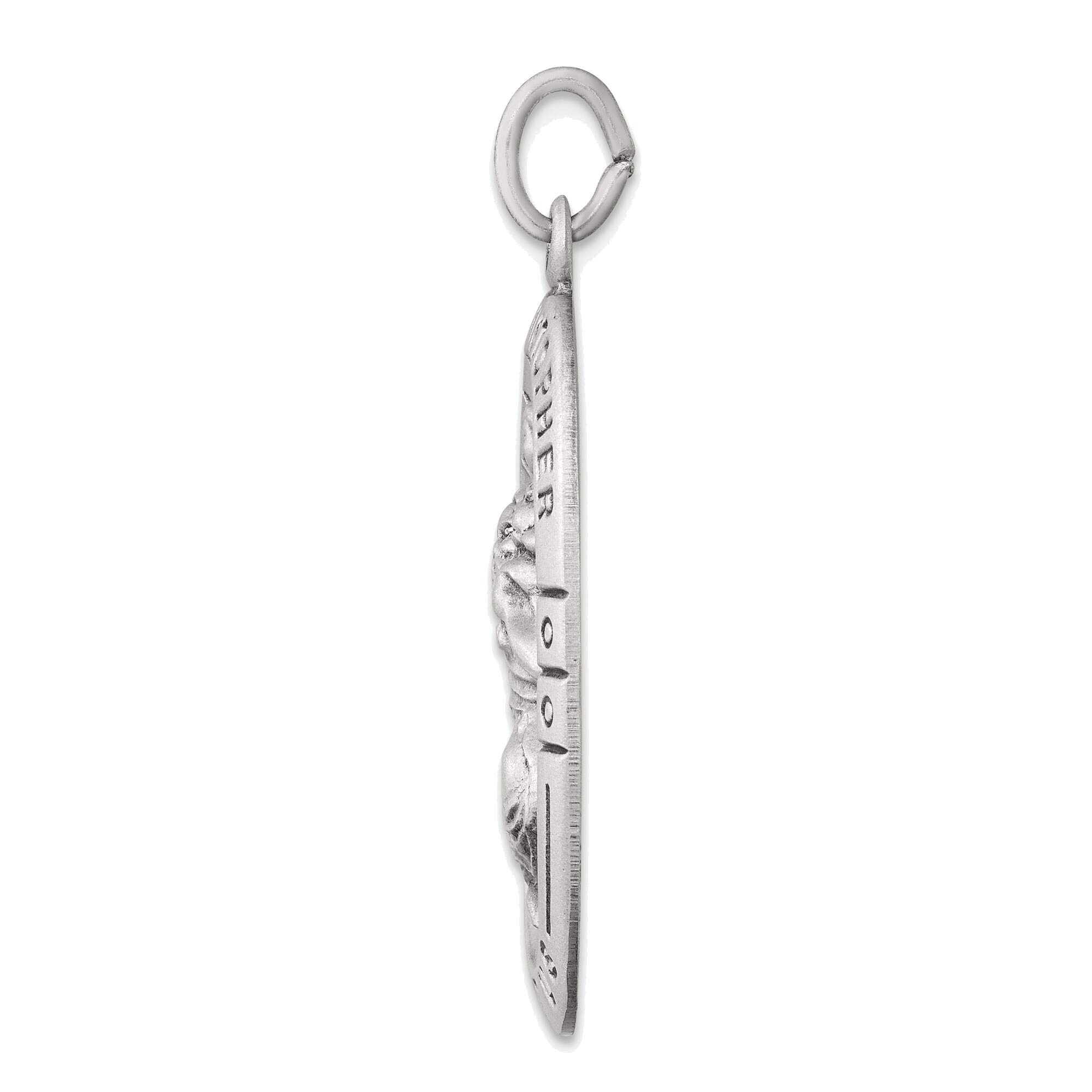 Sterling Silver St. Christopher Medal - Bonyak Jewelry for Travel Protection