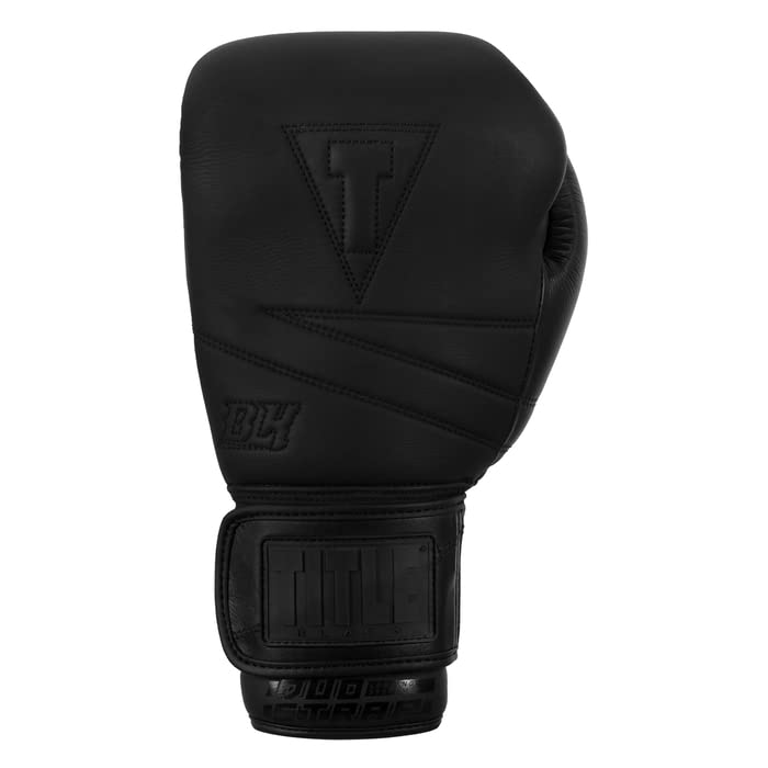 Premium Black Bolstered Leather Boxing Gloves - Heavy Bag Training, Kickboxing, MMA & Punching Bag Workouts - Ideal for Gym, Sparring & Fitness Training