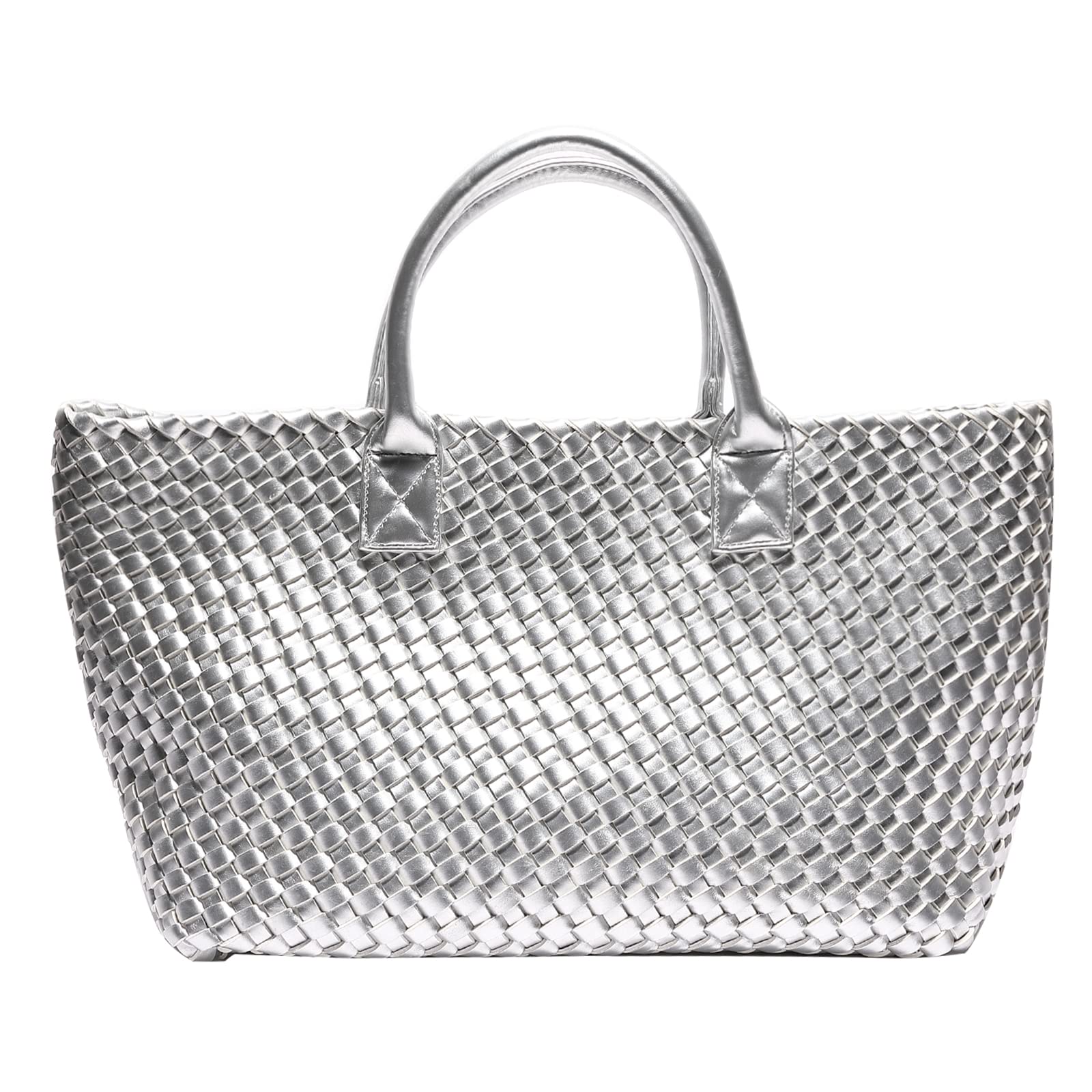 Stylish Large Capacity Woven Tote Bag for Women - Fashionable Shopper, Travel & Everyday Shoulder Bag - Perfect for Work, Shopping & Beach Outings