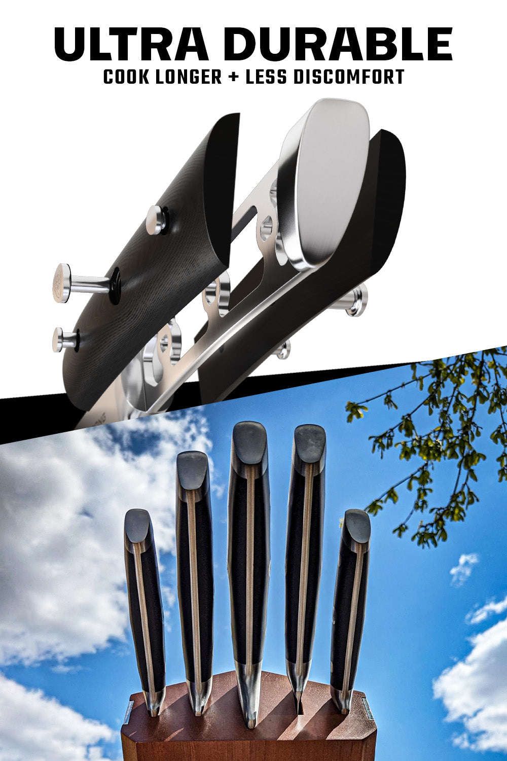 5-Piece Premium Knife Set with Modular Block - Gladiator Series | NSF Certified Kitchen Knives by Dalstrong | Perfect for Home Chefs & Professional Cooking