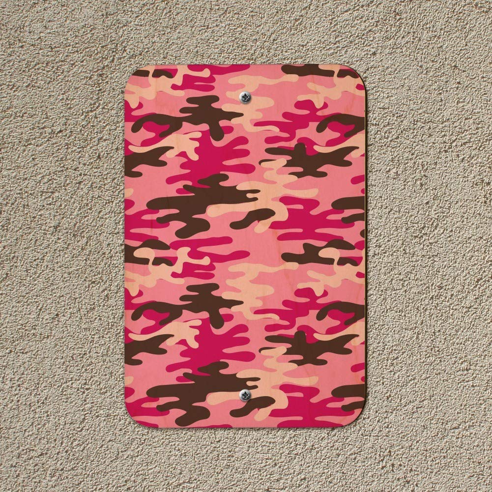 Pink Camouflage Office Sign - Custom Business & Home Decor - Perfect for Workstations, Reception Areas & Home Offices