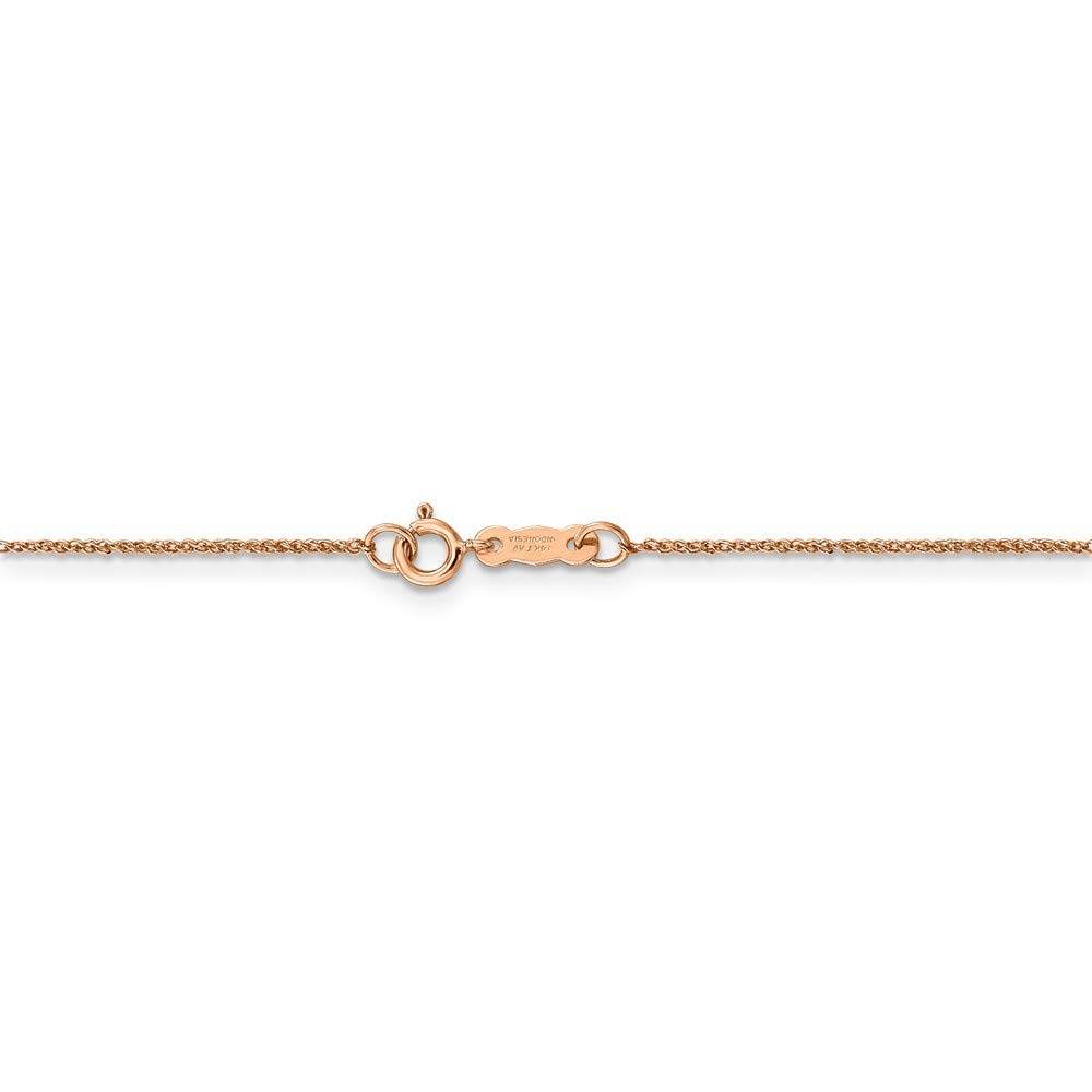 14K Rose Gold 0.7mm Ropa Chain Necklace - 16 Inch Dainty Jewelry for Women | Perfect for Layering, Everyday Wear & Special Occasions