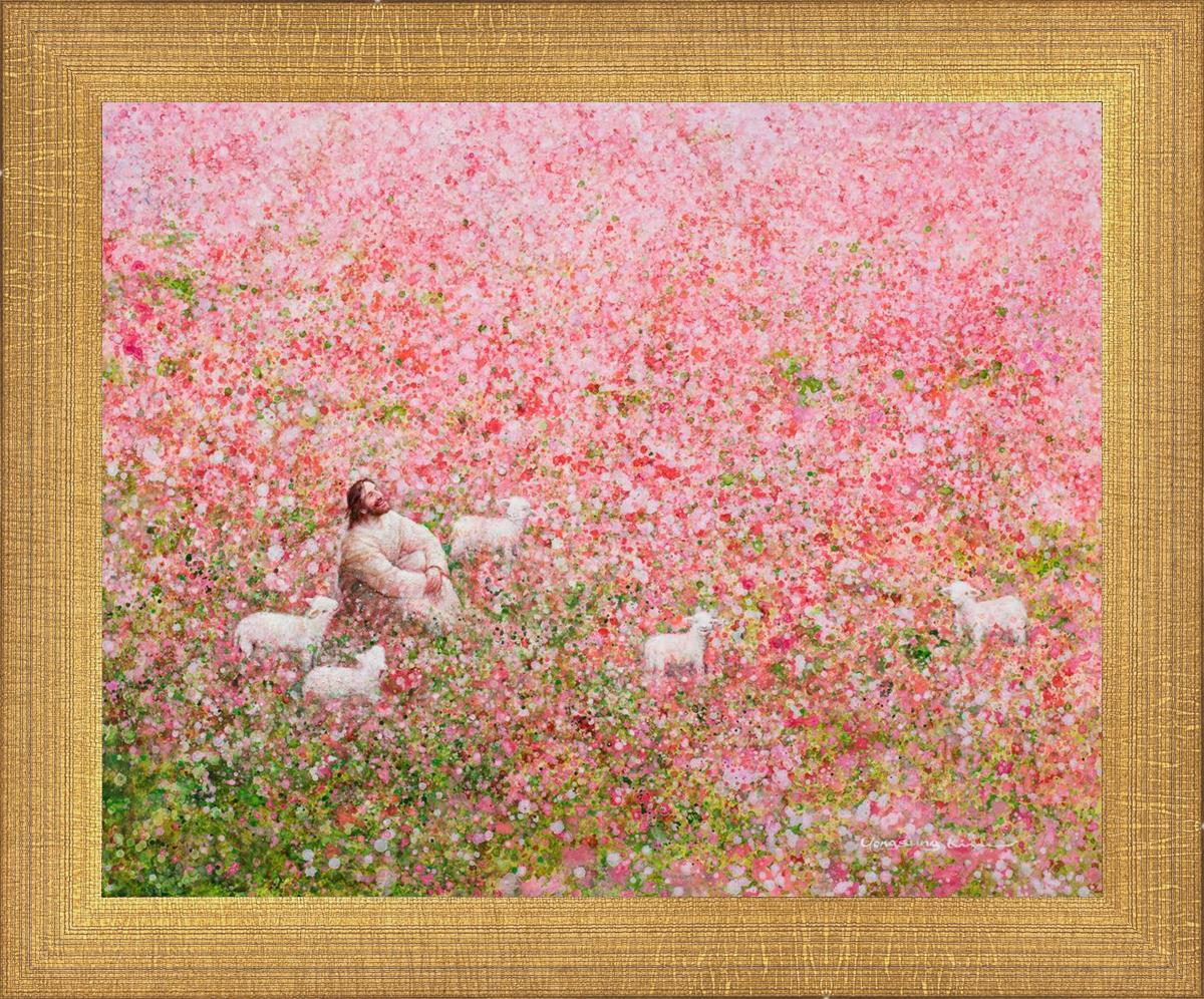 Shepherd's Rest by Yongsung Kim - Christian Wall Art, Inspirational Bible Verse Painting - Perfect for Home Decor, Church, or Office
