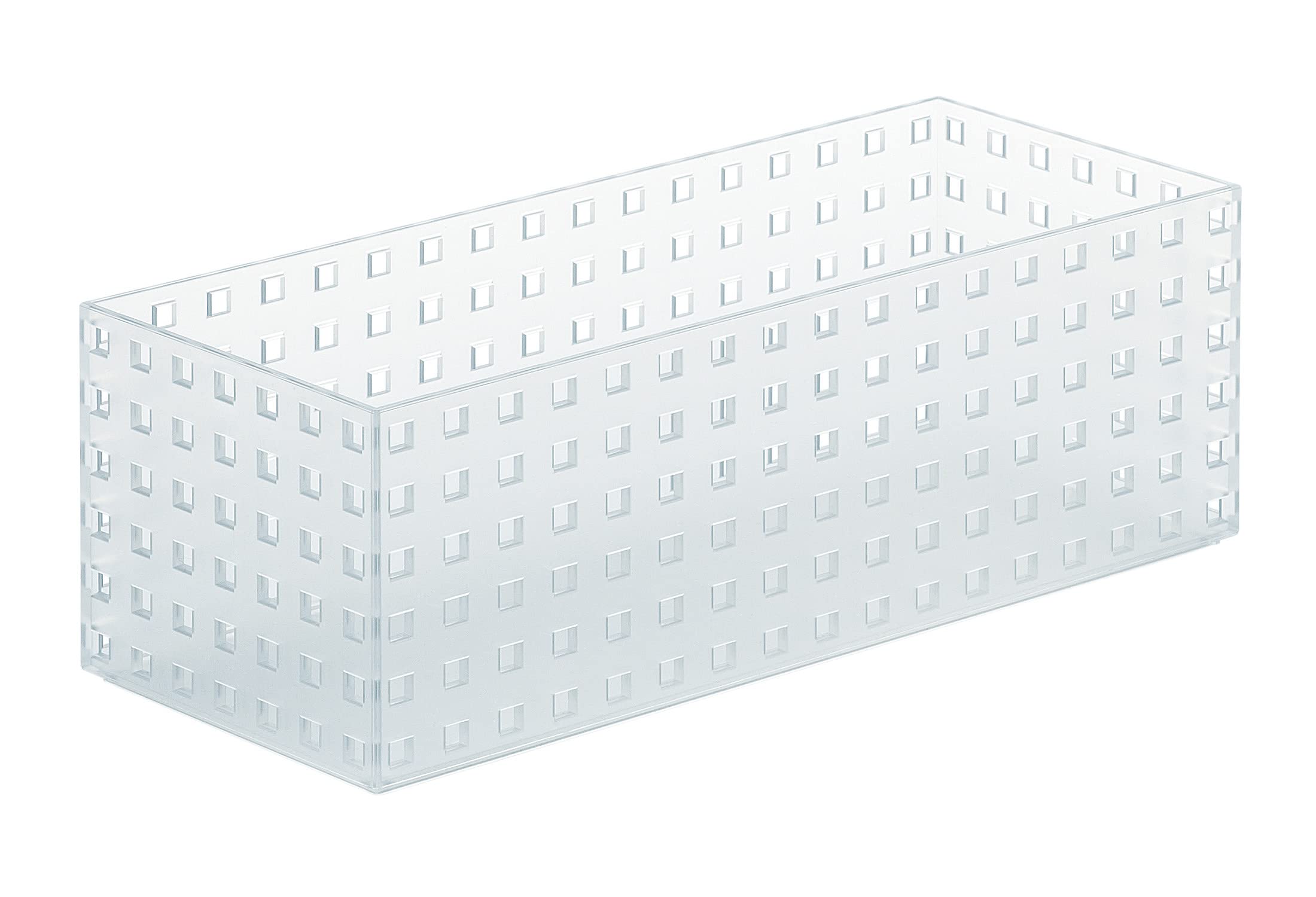 Like-it 9025 Clear Stackable Kitchen Storage Case - 13.8 Inch (35cm) Large Modular Organizer for Bricks & Accessories | Made in Japan | 5.5x13.8x4.9 Inches | Perfect for LEGO Storage, Craft Supplies & Pantry Organization