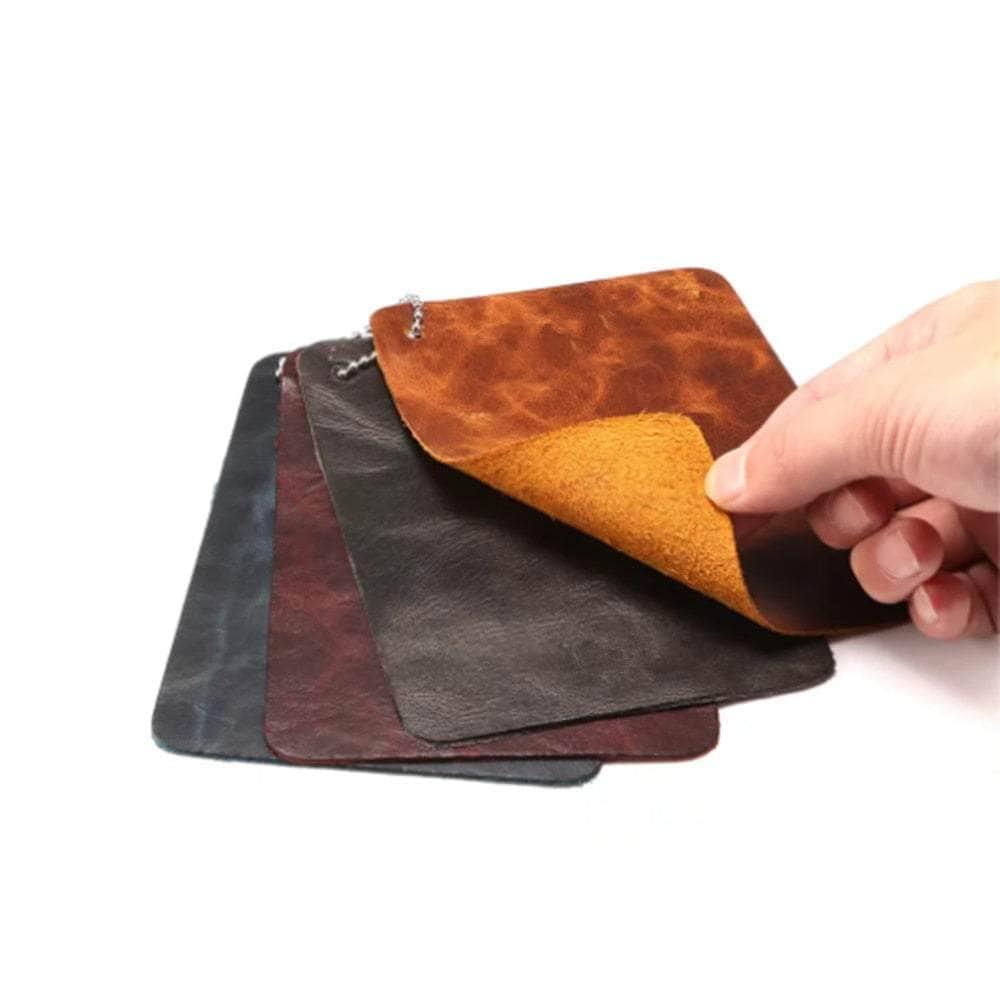 Genuine Leather iPhone 15 Plus Vintage Card Holder Case - Slim Wallet Phone Cover for Everyday Use & Travel