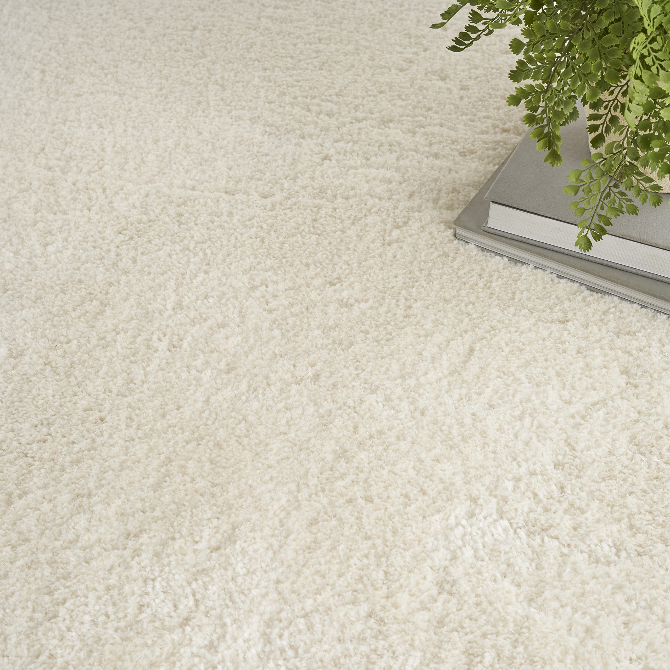 Nourison Luxurious Shag Ivory 5'3