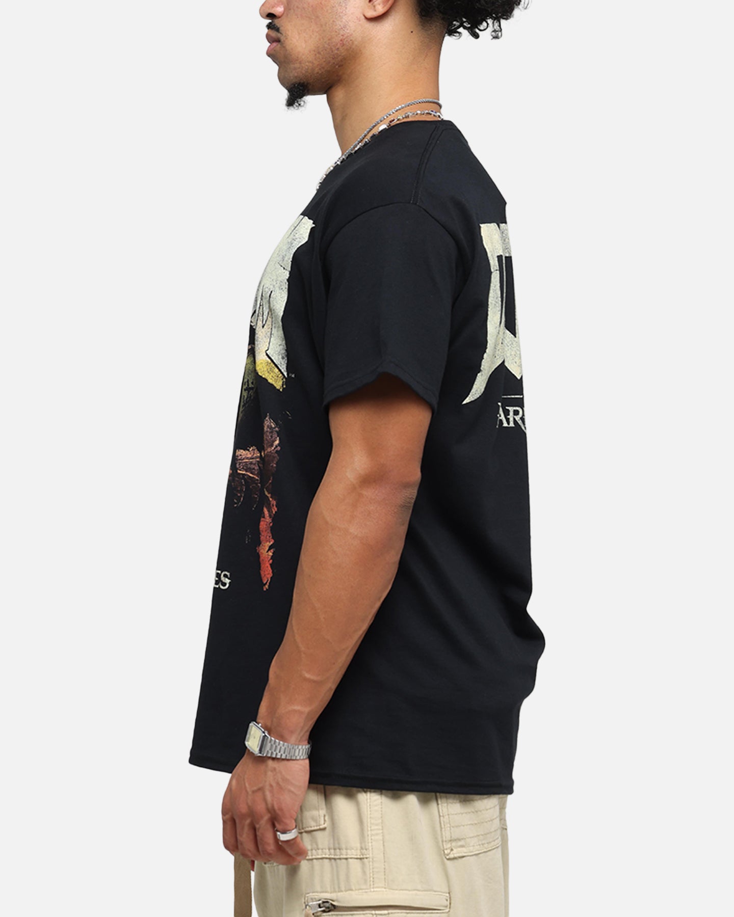 73 Studio X Doom Dark Ages Graphic T-Shirt - Black Cotton Tee for Men - Perfect for Gaming, Cosplay & Retro Fashion