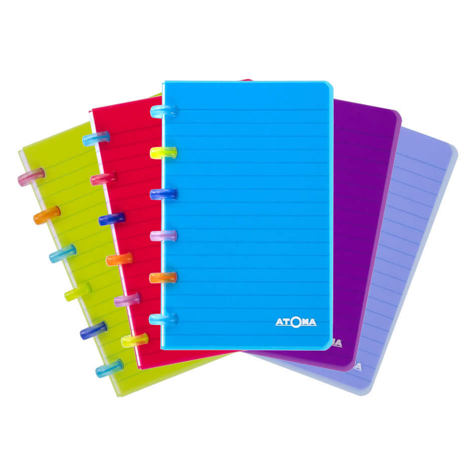 Atoma Tutti Frutti Notebook - 100 x 160mm Refillable Ring Binder for School, Office & Creative Projects | Durable Cover & Customizable Pages