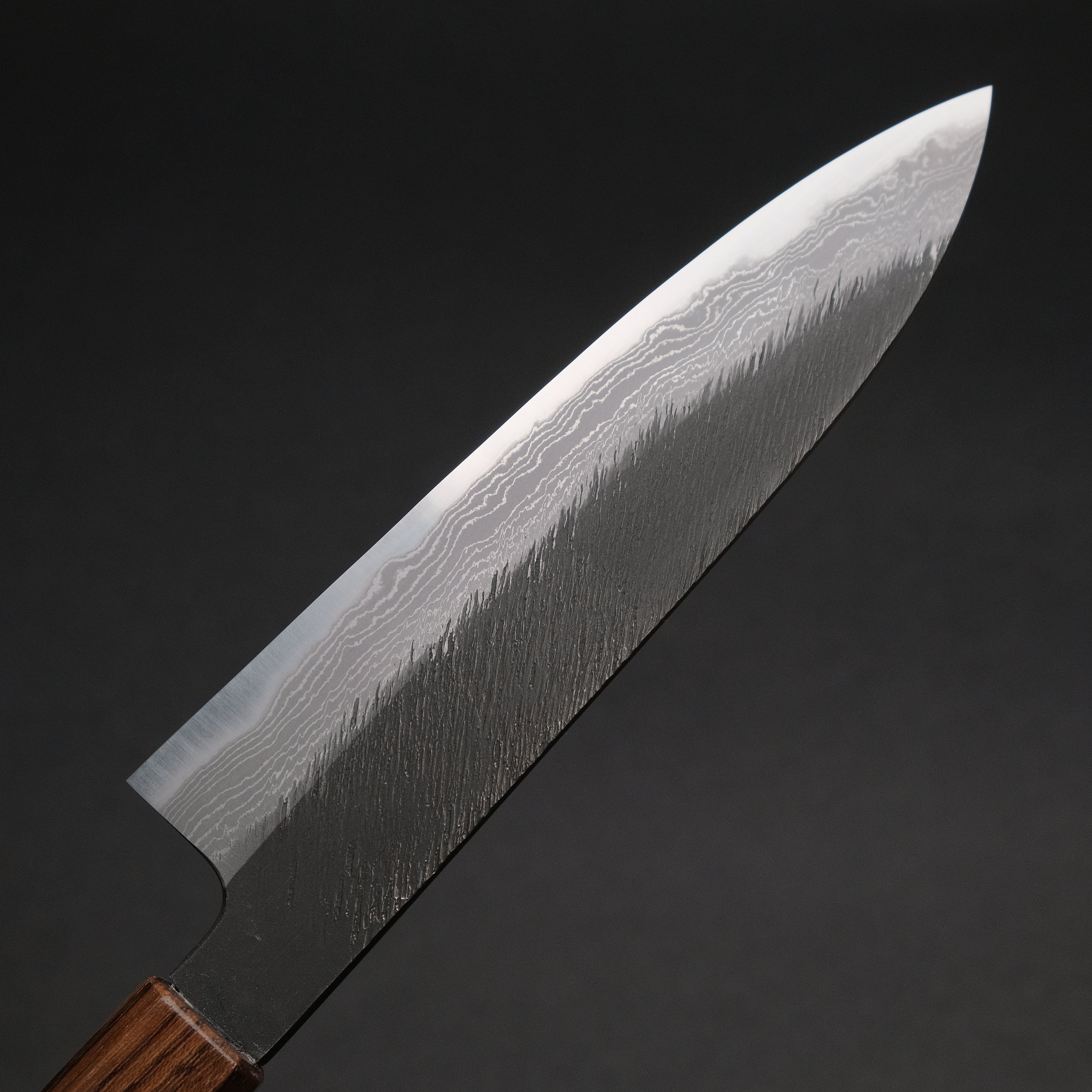 Premium Ajikataya White #2 Matsuba Damascus Petty Knife 150mm - Handcrafted Japanese ObanKole Handle (#70) - Perfect for Slicing, Garnishing & Precision Kitchen Tasks