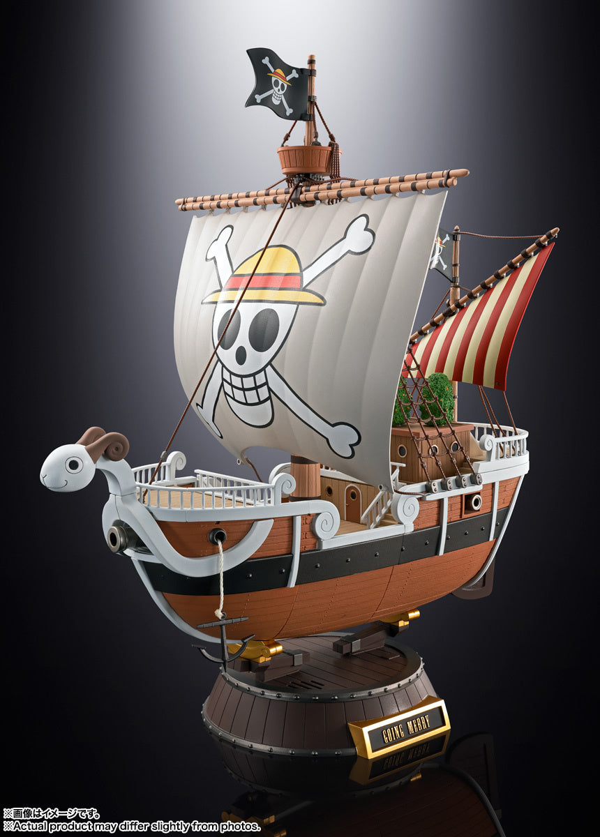Chogokin Going Merry One Piece Ship Model - 25th Anniversary Memorial Edition Collectible Figure for Anime Fans | Perfect for Display, Gift Giving, and One Piece Merchandise Collection
