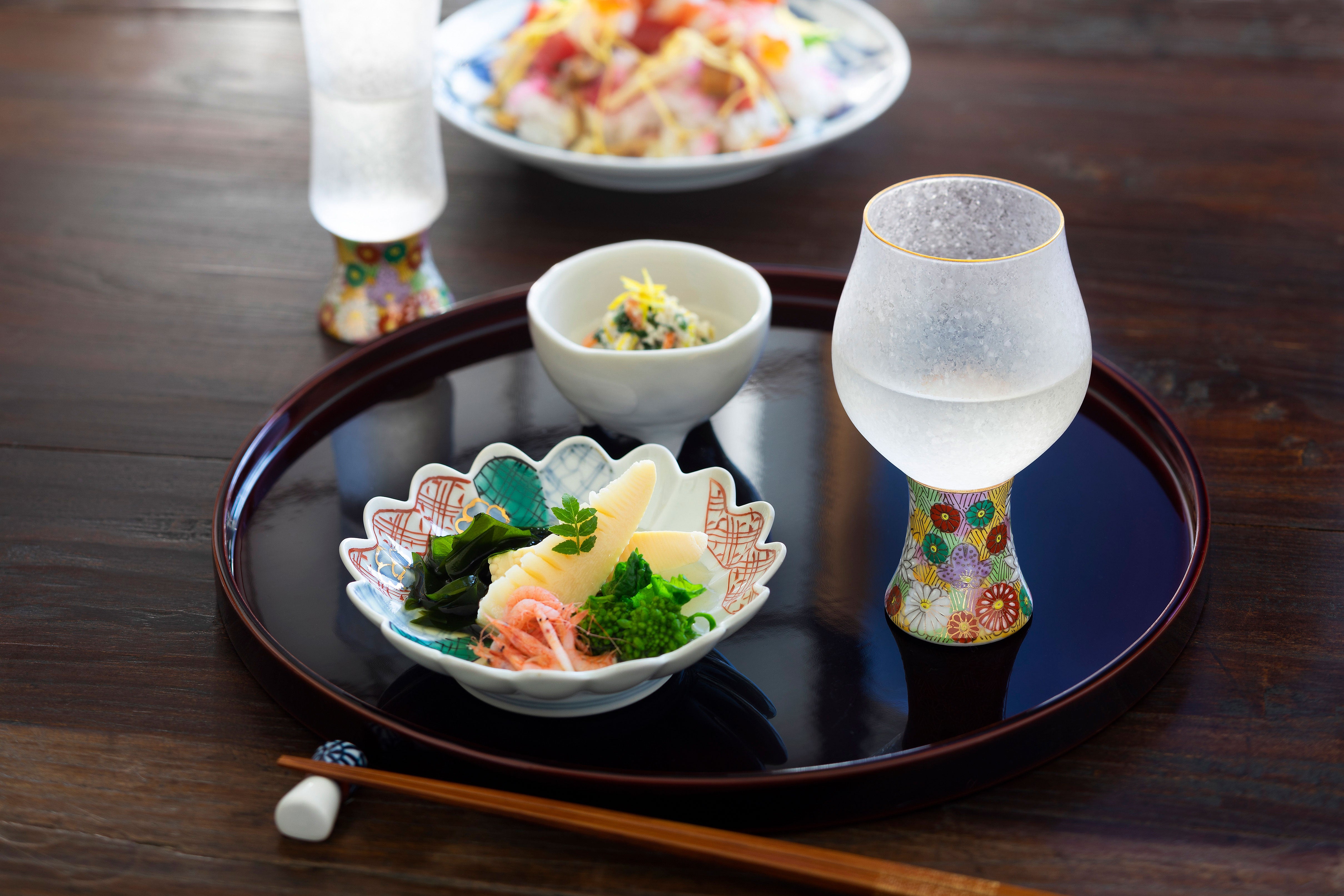Premium Mizore Kutani Sake Cup - Enhances Flavor & Refreshment | Handcrafted Japanese Ceramic Drinking Cup for Sake, Tea, or Cocktails | Perfect for Home Entertaining, Gifts & Traditional Japanese Dining