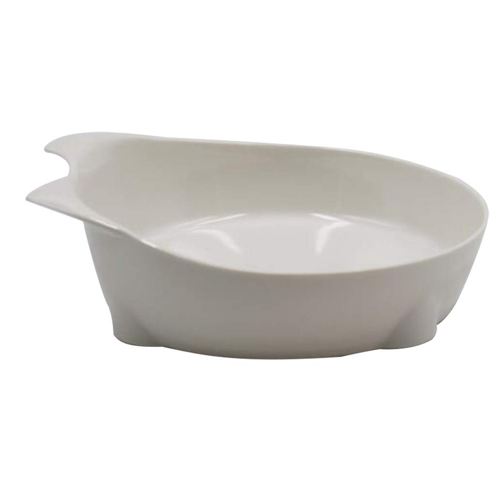 Slow Feeder Pet Bowl for Dogs & Cats - Non-Slip Shallow Dish for Food & Water - Spine Protection & Healthy Digestion - Perfect for Mealtime Safety and Portion Control