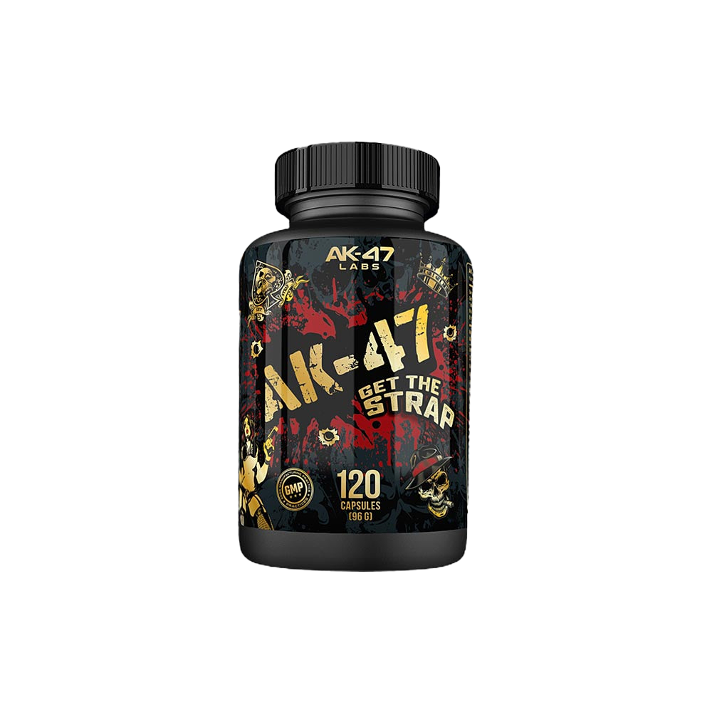 AK 47 Labs Get The Strap 120 Caps - Premium Muscle Recovery Supplement for Athletes & Bodybuilders | Post-Workout Recovery & Performance Enhancement