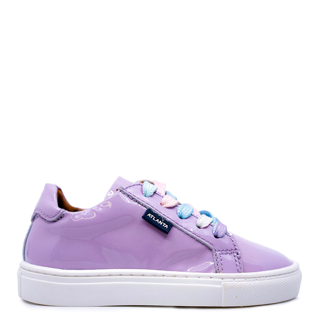 **Atlanta Moccasin Violet Patent Leather Zipper Sneakers – Stylish & Comfortable Shoes for Women, Casual Wear & Everyday Outfits**
