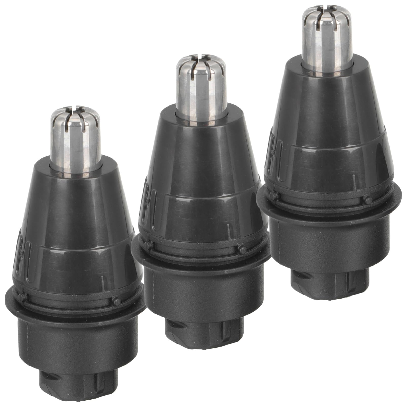9 Pcs Replacement Heads for Men's Electric Nose Hair Trimmer & Body Shaver - Black ABS Blades for Smooth Facial & Body Grooming - Perfect for Travel, Home & Gym Use