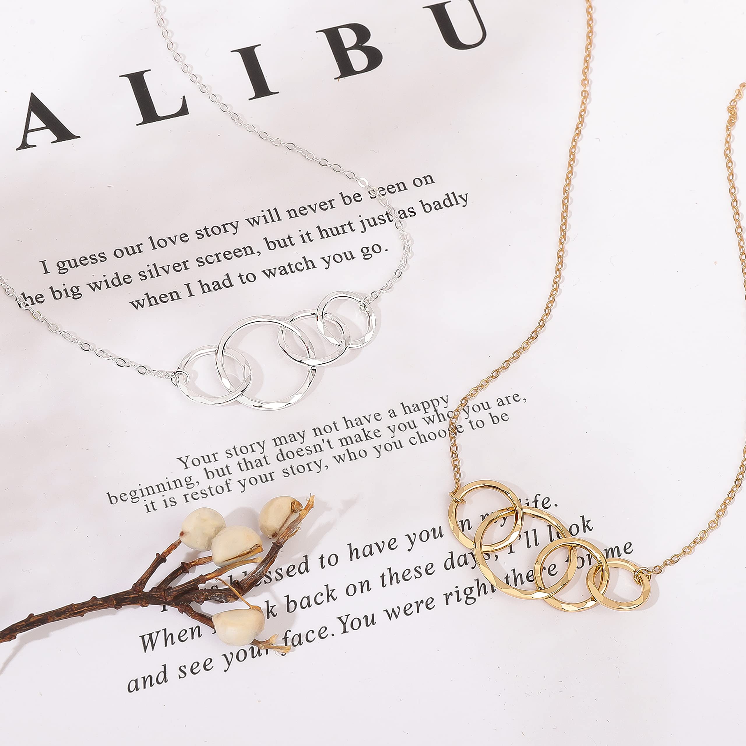 14K Gold Plated Sterling Silver Birthday Necklace for Women - Elegant Jewelry Gift for Mom, Wife, Daughter, Sister & Granddaughter | Perfect for Birthdays, Anniversaries & Special Occasions