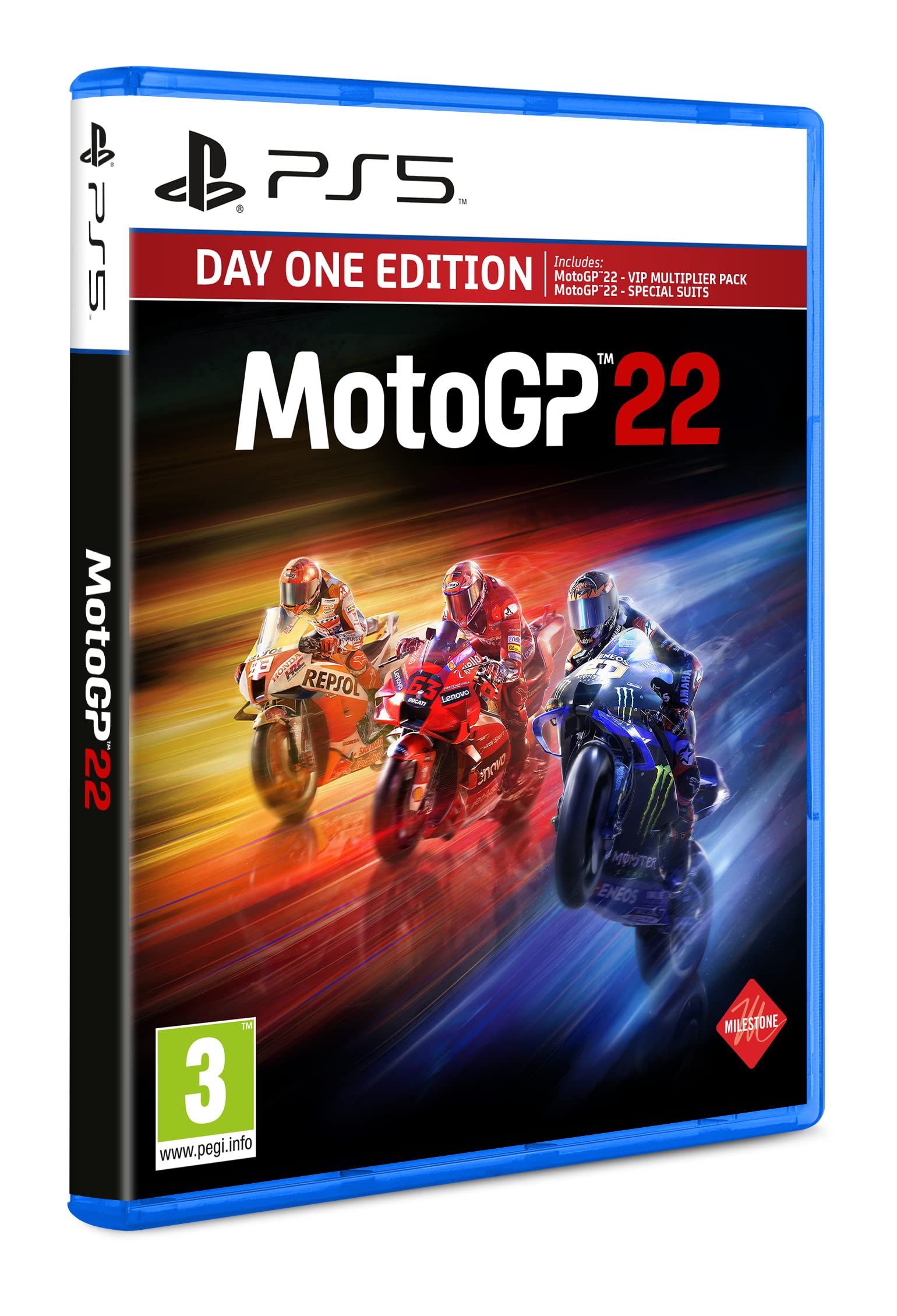 MotoGP 22 - Day One Edition for PlayStation 5 (PS5) - Exclusive Amazon Edition | Official Racing Game for PS5 Console | Perfect for Racing Enthusiasts & Gaming Collectors