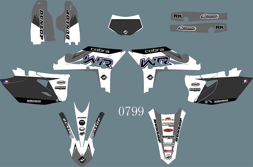 Custom 3M MXP Sticker Motorcross Graphic Decals Kit for Yamaha WR450F 2012-2015 (0799) - High-Quality Vinyl Stickers for Motorcycle Customization & Racing Protection