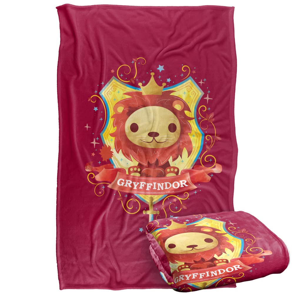 Harry Potter Gryffindor Crest Watercolor Throw Blanket - 36