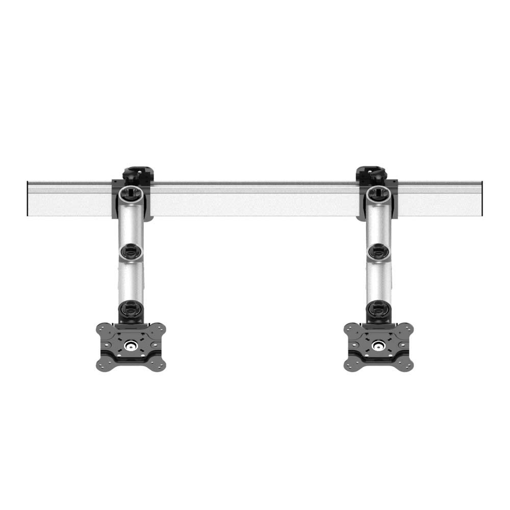 Dual Monitor Wall Mount with Adjustable Slide & Swivel Arms - Perfect for Home Office, Gaming Setup & Workspace Ergonomics