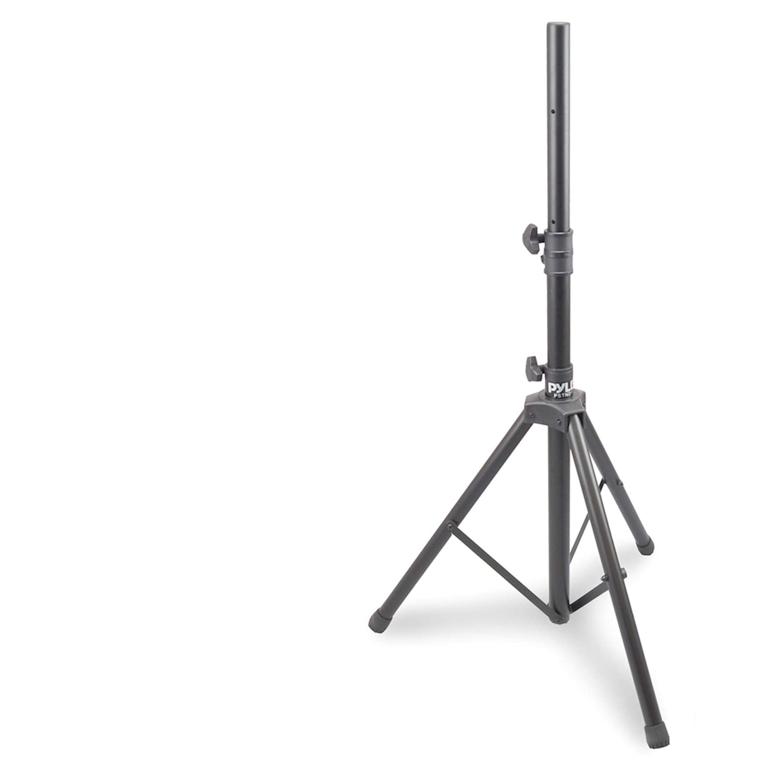 Pyle Karaoke PA Speaker System Bundle - Portable Bluetooth Speaker with Tripod Stand, 2 Wireless Microphones & Accessories for Home Parties, Outdoor Events & Professional Performances