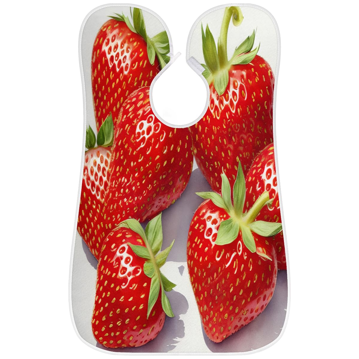 **Strawberry Print Beard Shaving Bib for Men - Waterproof Hair Dye Apron & Makeup Cape for Barbers, Stylists & DIY Haircuts - Sink Hair Catcher & Grooming Accessory (Great for Home Salon & Barber Shops)**