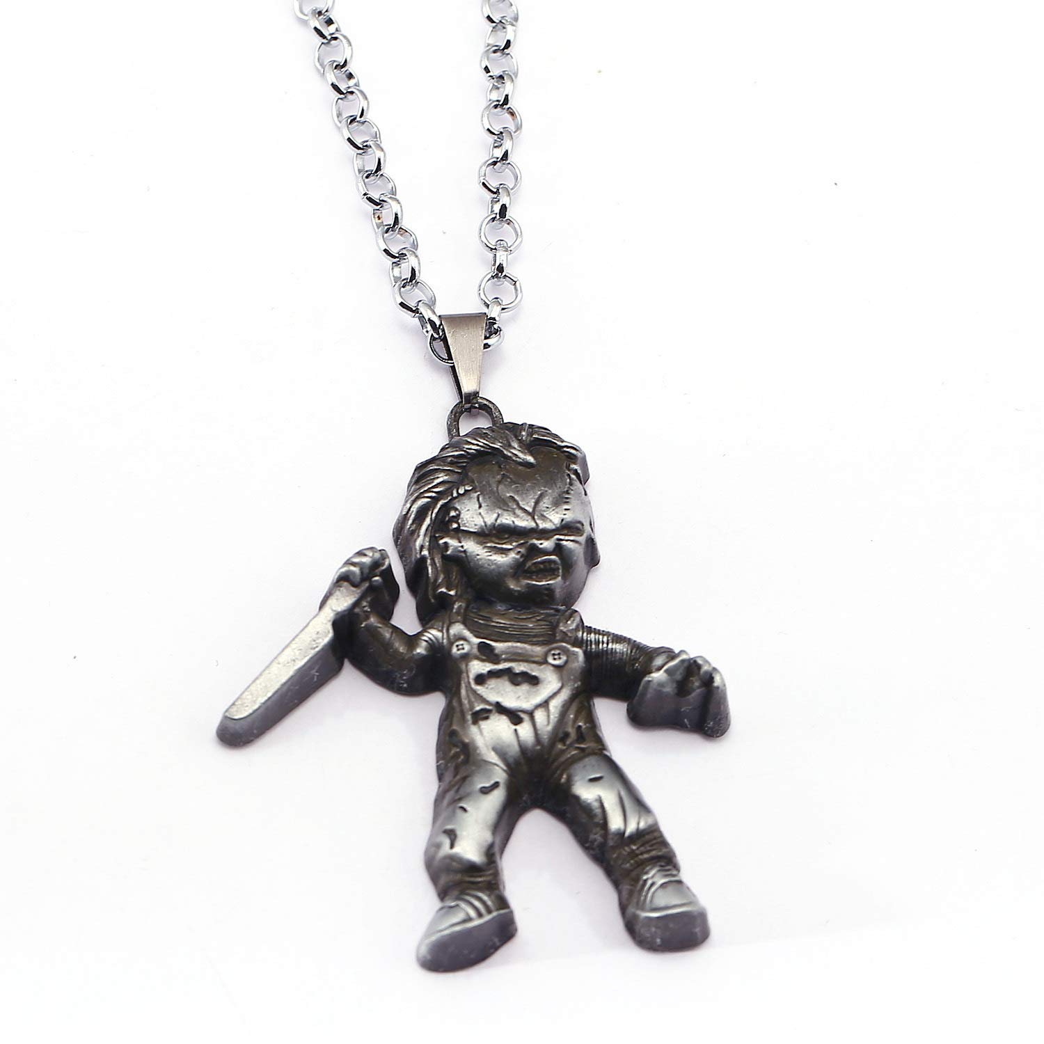 Curse of Chucky Necklace - Horror Movie Inspired Jewelry for Cosplay & Halloween Costume Accessories - Perfect for Horror Fans, Chucky Enthusiasts & Halloween Parties