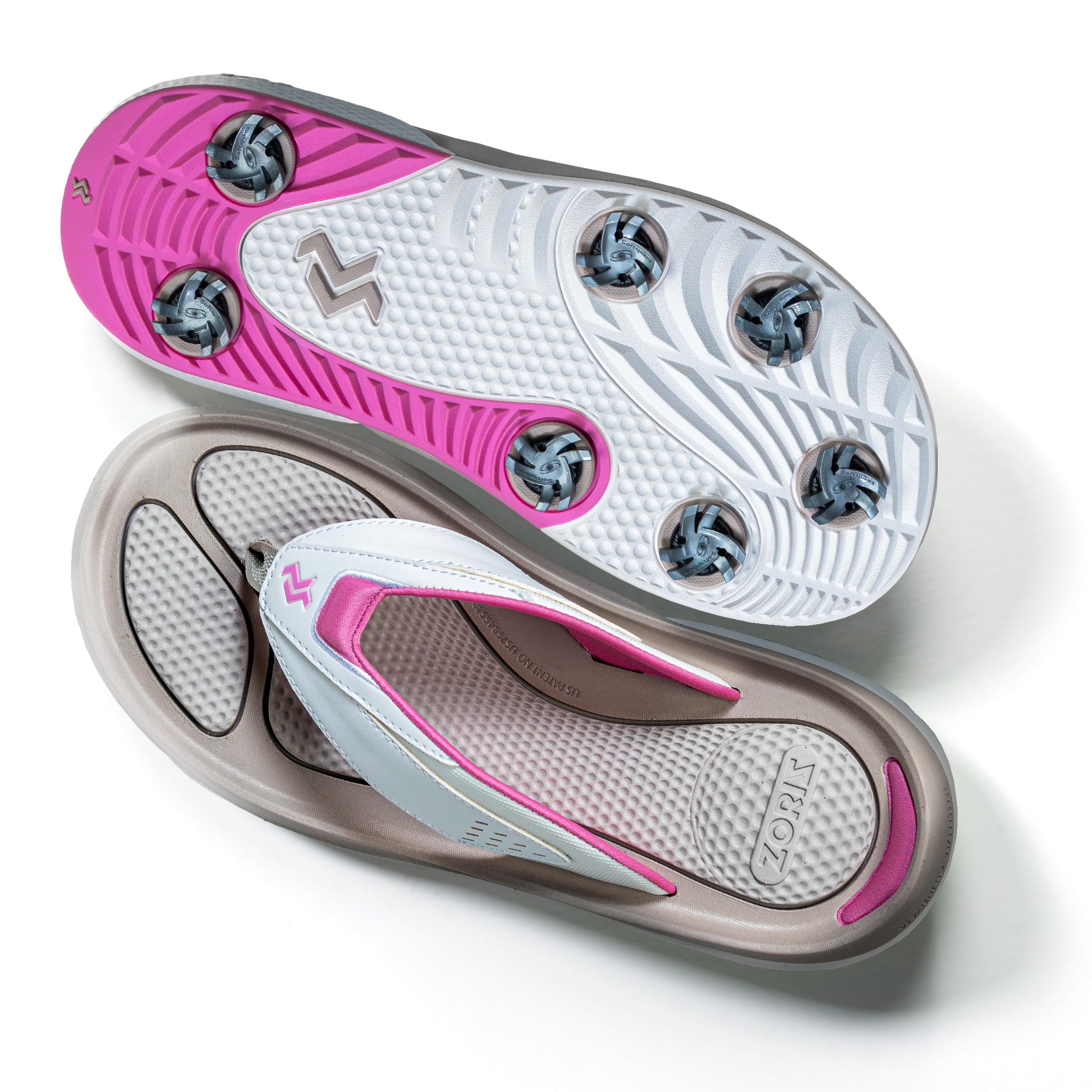 ZORIZ Zoomy Golf Sandals - Unisex Golf Flip Flops with Removable Tornado Golf Cleats - Men's & Women's Sandals for Walking, Beach, Sports & Golf Course - Perfect for Golfing, Casual Wear & Outdoor Activities
