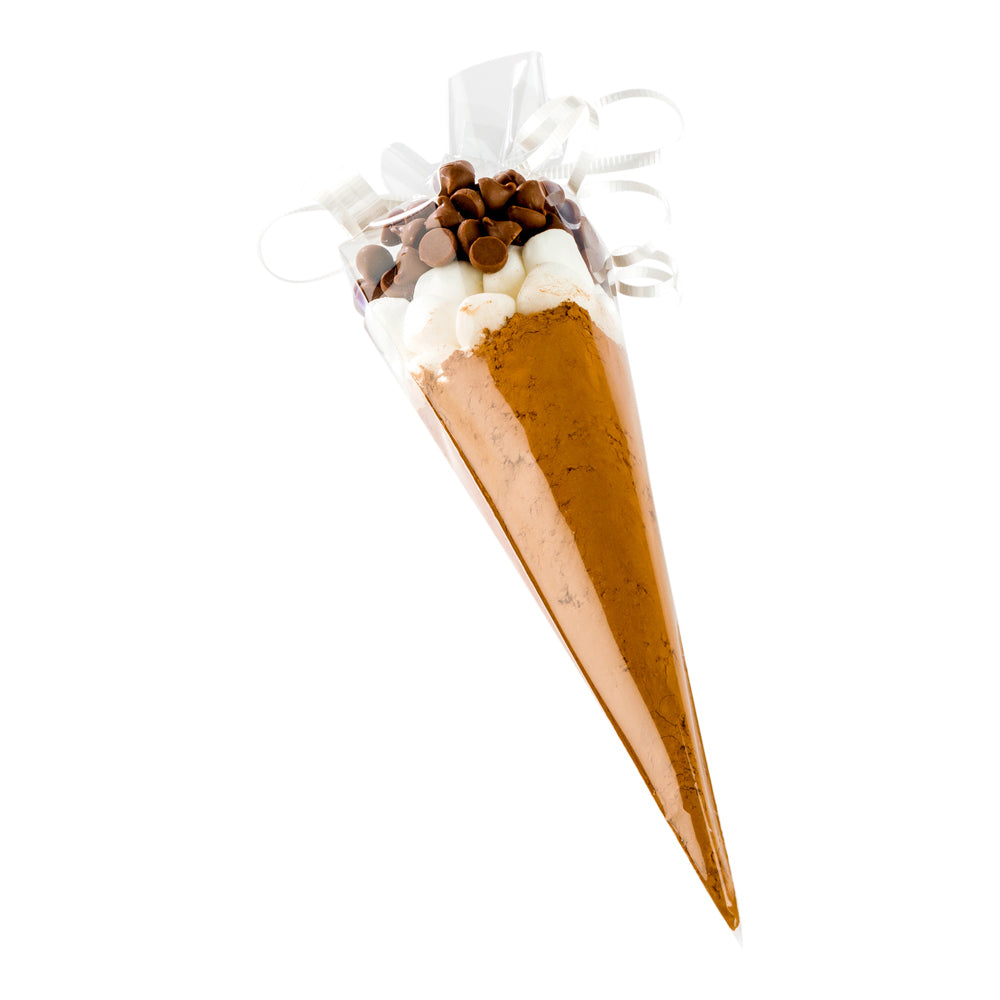 Clear Plastic Cone Bags - High Clarity 12x6 Inches - 100 Count Box for Packaging, Storage & Display | Perfect for Bakery, Candy, Party Favors & Retail Merchandising