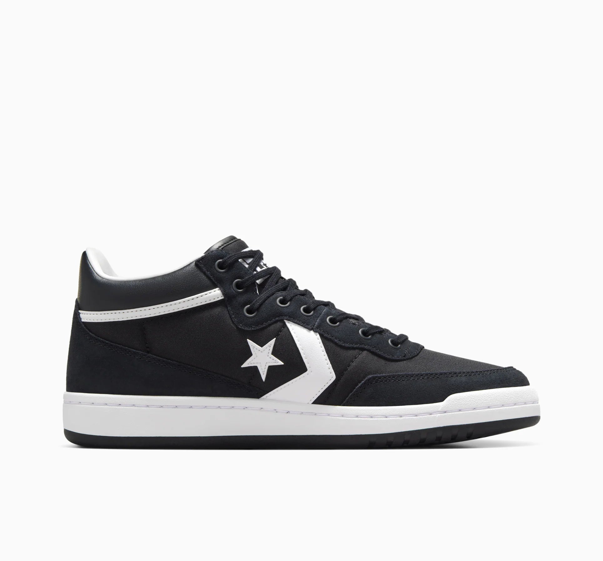 Converse Fastbreak Pro Mid Basketball Shoes for Men - Black/White/Black High-Top Sneakers for Court Performance & Street Style