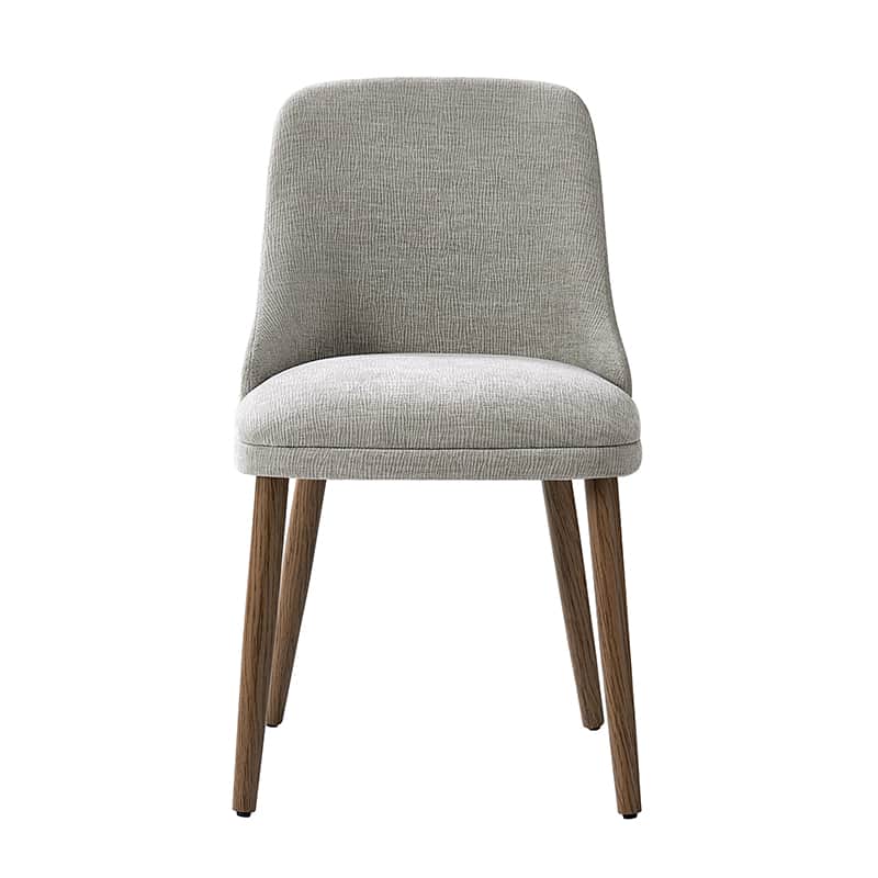 Zara Dining Chairs Set of 2/4/6 - Modern Curved Backrest with Natural Wood Legs & Plush Cushion - Perfect for Kitchen, Dining Room, or Breakfast Nook